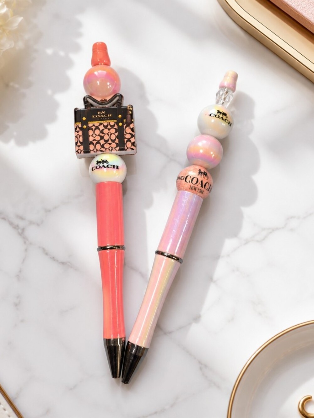 Handcrafted Beaded Pens x2